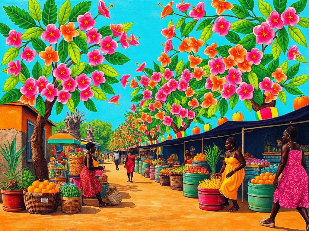 Artwork in the style of Caribbean Intuitive Modernism